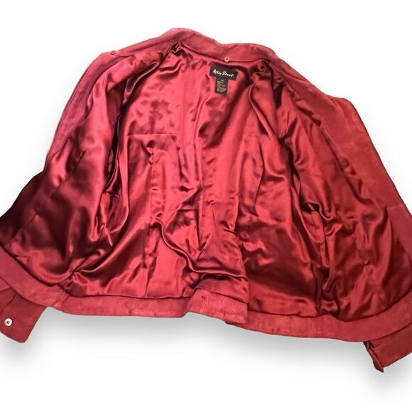 Ashley Stewart Vintage Red Genuine Suede Short Jacket, Size 3X - Picture 8 of 13